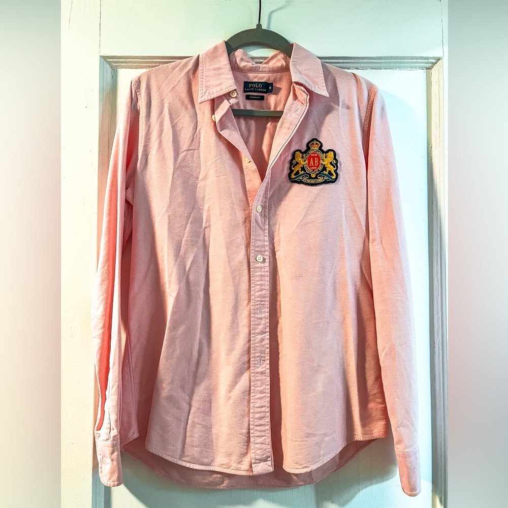 Pink Ralph Lauren shirt with the Regent Street Crest